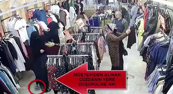 Yankesici kadınlar, kamera görüntülerinden yakalandı