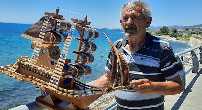Yapmayı öğrendiği gemi maketleri geçim kaynağı oldu