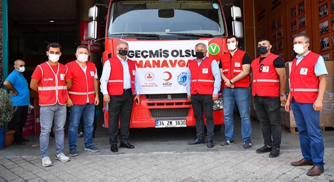 Yardım TIR’ı ve su tankerleri Manavgat için yola çıktı