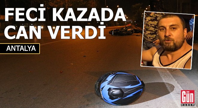 Yarış motosikletiyle refüje çarptığı feci kazada can verdi