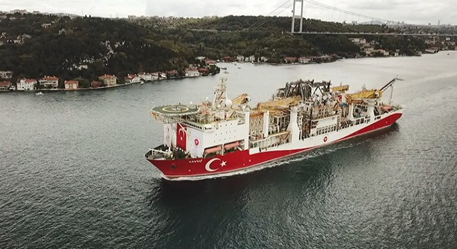 Yavuz sondaj gemisi Karadeniz'e açıldı