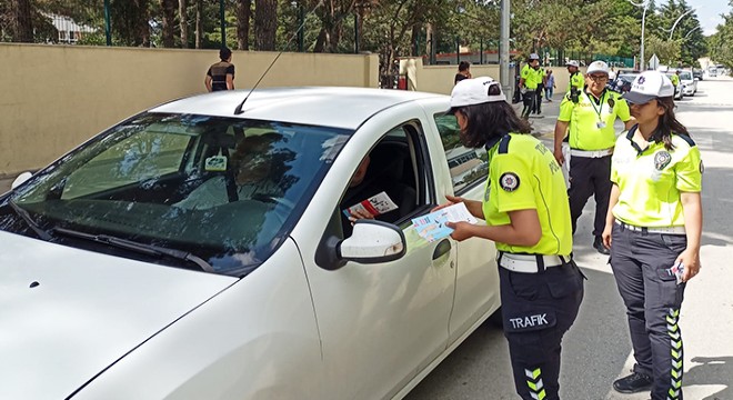 Yaya ve sürücüler bilgilendirildi