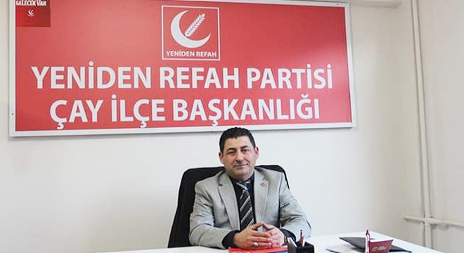 Yeniden Refah Partisi Çay İlçe Başkanı Kiper istifa etti