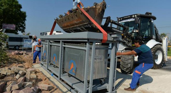 Yenigöl'e 12 yeraltı konteyner sistemi