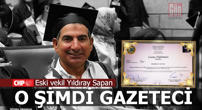 Yıldıray Sapan artık diplomalı gazeteci