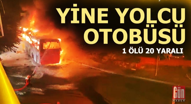 Yine yolcu otobüsü yine kaza;1 ölü, 20 yaralı