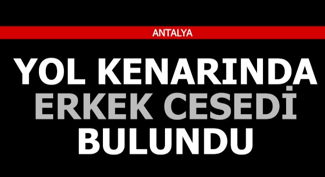 Yol kenarında erkek cesedi bulundu