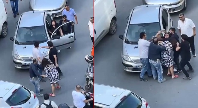 Yol verme kavgasını güçlükle ayırdılar