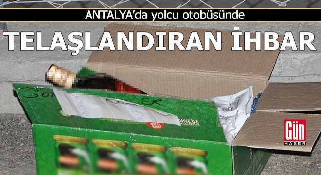 Yolcu otobüsünde telaşlandıran ihbar