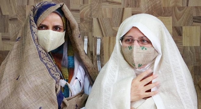 Yöresel yün dokuma ihramdan maske ürettiler