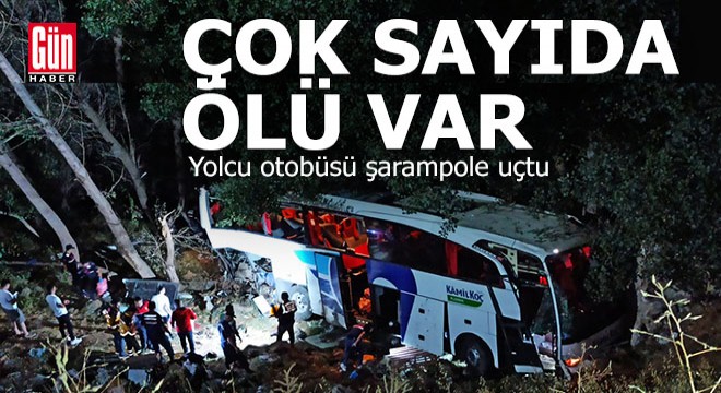 Yozgat ta otobüs şarampole devrildi, çok sayıda ölü var
