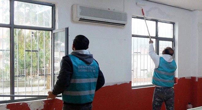 Yükümlülerden okullara bakım ve tadilat