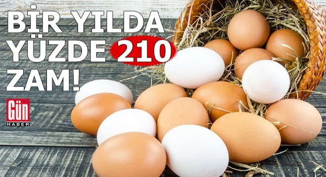 Yumurtaya bir yılda yüzde 210 zam geldi