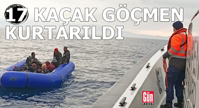 Yunanistan'ın geri ittiği bottaki 17 göçmen kurtarıldı
