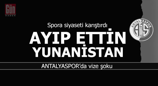 Yunanistan spora siyaset karıştırdı