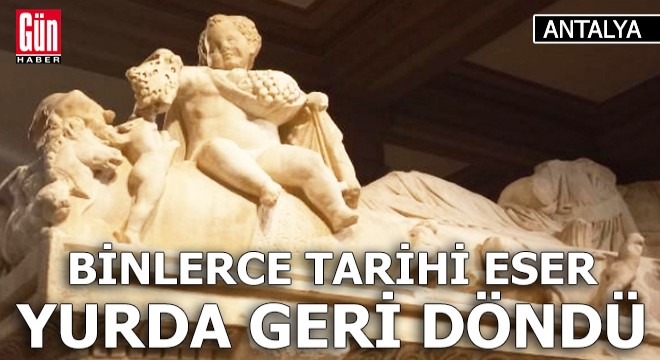 Yurt dışına kaçırılan binlerce eser ana vatana geri döndü