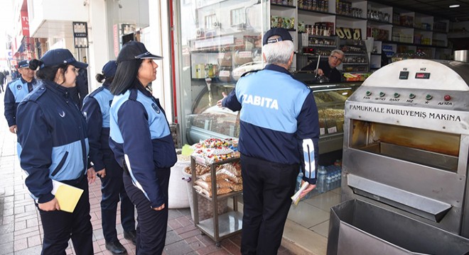 Zabıta ekipleri, kaldırım işgali denetimlerine başladı
