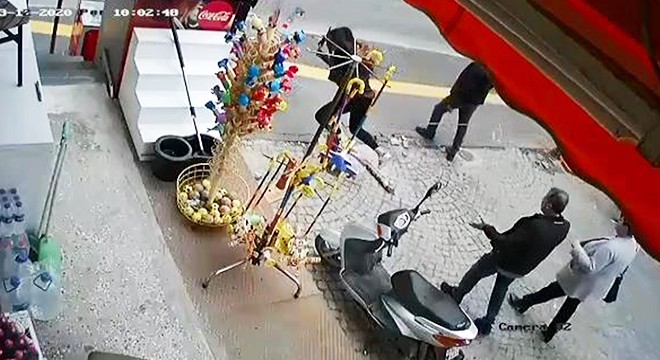 Zincire takılıp yüzüstü yere düştü