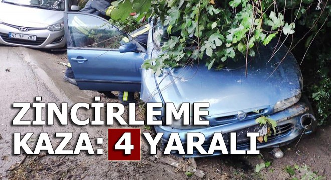 Zincirleme kaza: 4 yaralı