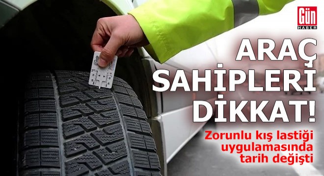 Zorunlu kış lastiği uygulaması için yeni karar