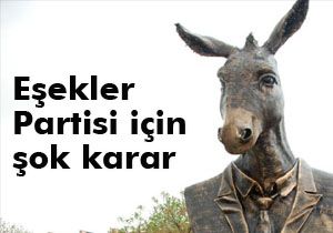 Eşekler Partisi'nden şok karar