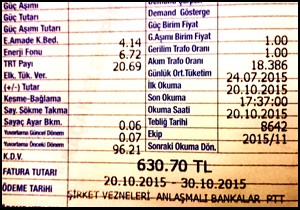 CLK'dan 3 aylık fatura