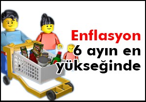 Enflasyon 6 ayın en yükseğinde