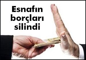 Belediye esnafın borçlarını sildi