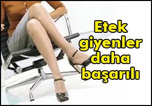 Etek giyenler daha başarılı