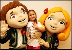 Down sendromlu çocuklar EXPO'yu gezdi