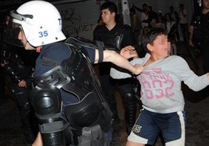 Gözaltına alınmak istenen çocuk altına işedi