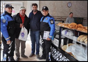 Korkuteli'de dolandırıcılığa karşı poşetli uyarı