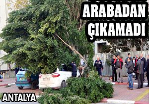Antalya'dan fırtına manzaraları