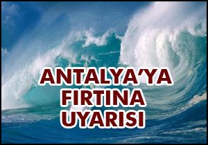 Denizde fırtına uyarısı