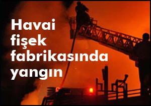 Havai fişek fabrikasında yangın