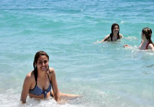 Rüzgara rağmen deniz