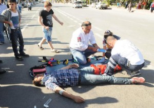 Kontrolsüz kavşakta kaza:1 yaralı