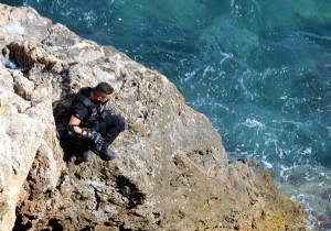 Polis falezlere kadar kovaladı