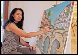 Figen Çiçek'in resim sergisi Expo 2016'da açıldı