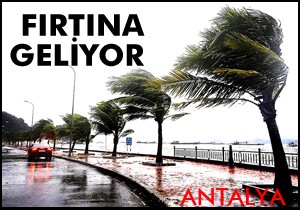 Batı Akdeniz için fırtına ve don uyarısı