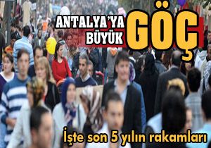 Antalya'ya büyük göç