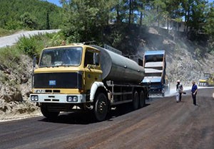 Gümüşkavak yolu asfaltlanıyor