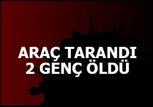 Araç tarandı 2 genç öldü