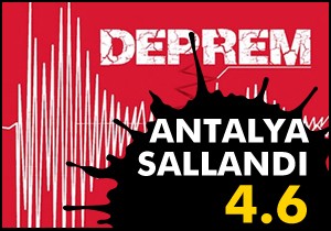 Akdeniz'de 4.6 büyüklüğünde deprem