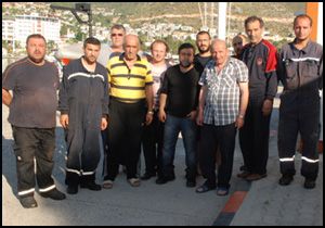 Antalya'da gemi battı