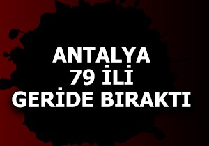 Antalya istihdamda 79 ili geride bıraktı