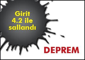 Girit'te deprem