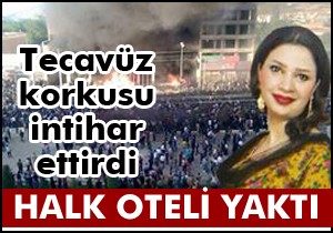 Halk oteli yaktı