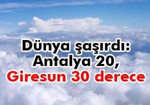 İklim alt üst olmuş