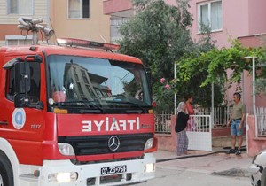 Muratpaşa'da ev yangını